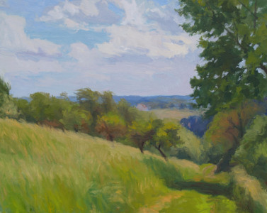The Old Orchard, Trexler Nature Preserve,  oil on canvas, 20x24 inches